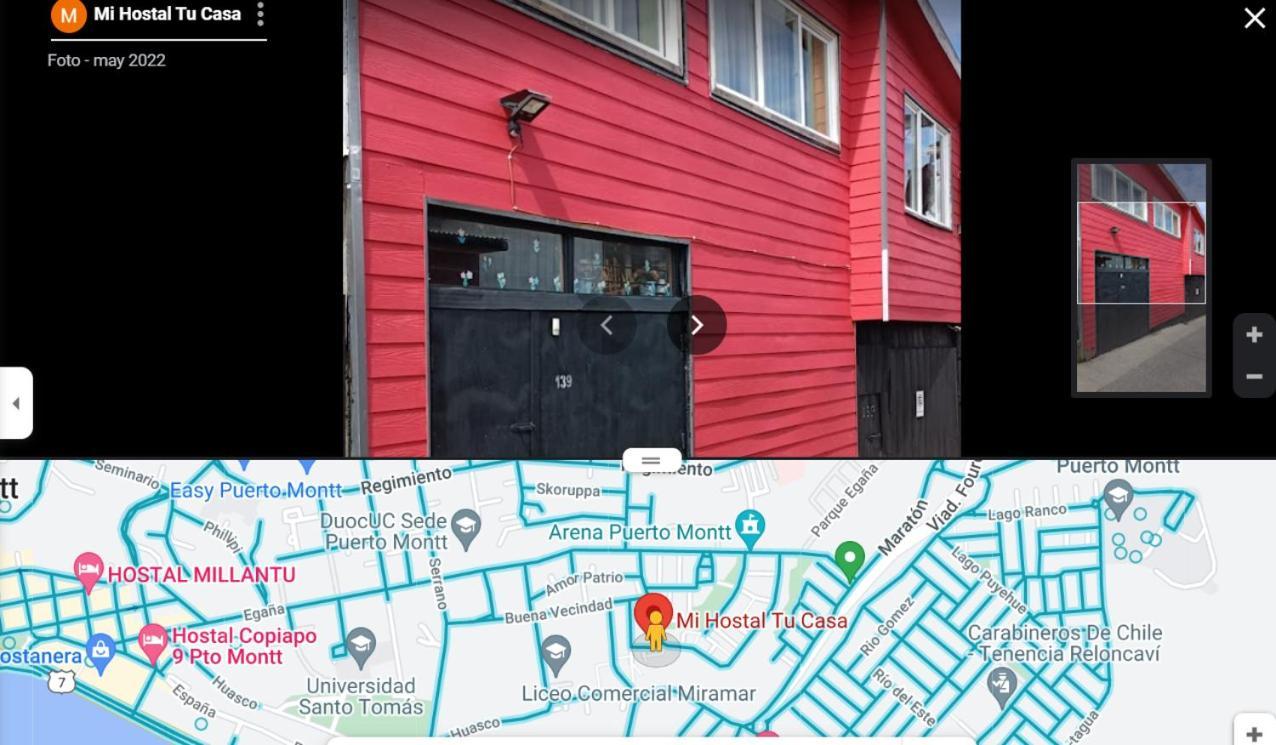 "Mi Hostal Tu Casa" Hostal Familiar Solo Empresas, Turistas Y Viajeros Espacio Para Bicicletas Y Motos Puerto Montt Kültér fotó